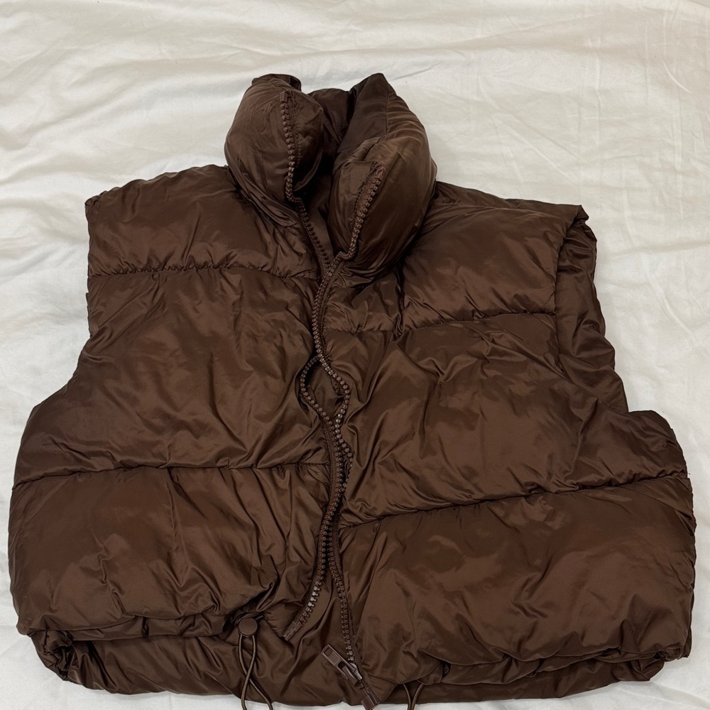 Brown Puffer Vest